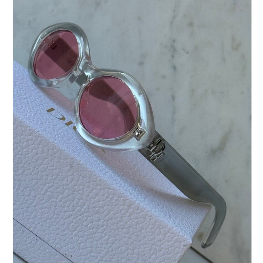 NEW Dior LuckyDior R1I x ERD Sunglasses in Metallic Silver